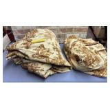 PAIR OF TOILE PINCH PLEAT DRAPES