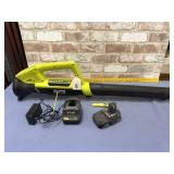 RYOBI 18V BLOWER WITH BATTERY