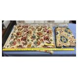 BOX LOT: 2 PCS OF FABRIC - 1 PRINTED BURLAP,