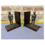 (2 PCS) VINTAGE KNIGHT BOOKENDS
