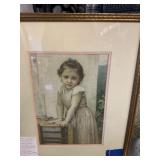 FRAMED & MATTED WILLIAM ADOLPHE BOUGUREREAU