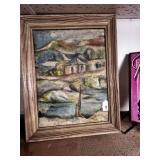 VINTAGE FRAMED LANDSCAPE PAINTING, SIGNED