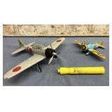 (2 PCS) DIECAST AIRPLANES - 1 A6M 'ZERO' & 1 US