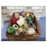 LARGE SELECTION OF ASSORTED CROCHET THREAD