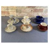 (6 SETS) TEA CUPS AND SAUCERS