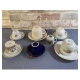 (6 SETS) TEA CUPS AND SAUCERS & A SINGLE CUP