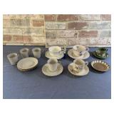 (8 SETS) TEA CUPS AND SAUCERS & A SINGLE SAUCER