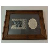 FRAMED "THEY MOVED THEM" PRINT & DESCRIPTION