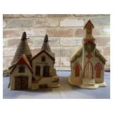 (2 PCS)  DEPARTMENT 56 VILLAGE PIECES - BISHOPS OA