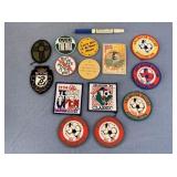 BAGGED LOT: ASSORTMENT OF FABRIC BADGES &