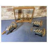 ASSORTED NAUTICAL Dï¿½COR- SHIPS IN BOTTLES AND