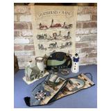 BOX LOT ASSORTED NAUTICAL Dï¿½COR- FIGURINES,