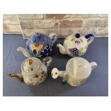 (2 BOXES) ASSORTMENT OF TEA POTS WITH LIDS,