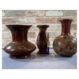 (3 PCS) VINTAGE CERAMIC / POTTERY VASES