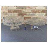 (2 PCS) FOOTED CAKE STAND AND FOOTED DESSERT