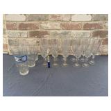 (16 PCS) CLEAR GLASSWARE: 5 ICED TEA GLASSES