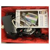 LARGE TUB OF ASSORTED ELECTRONIC CABLES, WIRES