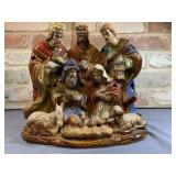 LIGHTED CERAMIC NATIVITY FIGURE