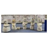 SELECTION OF 5 VINTAGE GOEBEL WHITE PORCELAIN