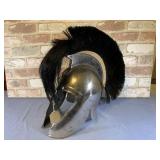 REPLICA OF ANCIENT GREEK CORINTHIAN HELMET; USED