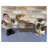 3 PCS, CHRISTMAS FIGURINE Dï¿½COR ITEMS