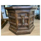 VINTAGE OCTAGONAL SHAPED END TABLE WITH A