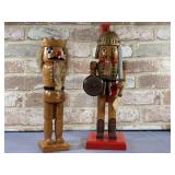 (2 PCS) WOODEN NUTCRACKERS - 1- 2008 LTD EDITION