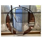 ROUND STAINED GLASS  WINDOW Dï¿½COR WITH ART