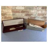 (2 PCS) GODINGER "SILVER TREASURES" CAKE KNIFE