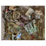 LARGE SELECTION OF METAL GOLD-TONE ORNAMENTS