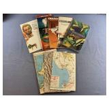 BOX OF ASSORTED TRAVEL MAPS