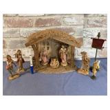 (9 PCS) ASSORTED NATIVITY FIGURES, BANNER AND A