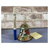 CLOISONNE COLLECTION BELL ORNAMENT BY "HOME