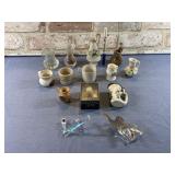 GROUPING:  ASSORTED MINIATURES: PITCHERS, VASES,