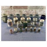 ASSORTMENT OF MINIATURE STEINS, CUPS & MORE, 23