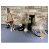 BOX LOT OF ASSORTED MID CENTURY STYLE LAMPS: