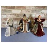 3 PCS, ASSORTED CHRISTMAS TREE TOPPERS- 2 SANTA &
