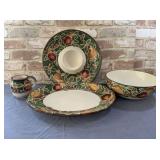 (4 PCS) CERAMIC SERVING PIECES WITH FRUIT THEME