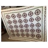 VINTAGE HAND-STITCHED STAR PATTERN PATCHWORK