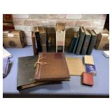 BOX LOT OF ASSORTED BIBLES & CHRISTIANITY BOOKS