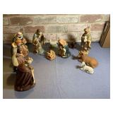 CERAMIC NATIVITY SET, 11 PC, MADE IN CHINA;