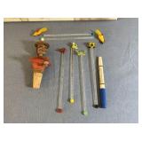 GROUPING: VINTAGE HAND-CARVED WOODEN