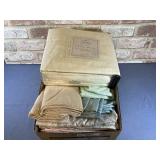 3 BOXES OF ASSORTED SHEETS, 1 SET NIP