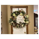 (2 PCS) FLORAL WREATH WITH CENTER BOARD