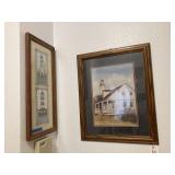 (2 PCS) FRAMED & MATTED LIGHTHOUSE PRINTS