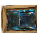 (3 PCS) BLUE, GREEN & BLACK COLOR FUSED PLATES