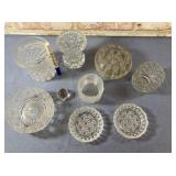 BOX LOT OF SELECTED CLEAR & FROSTED GLASS