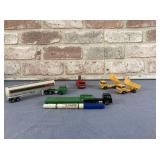 (5 PCS) VINTAGE MINIATURE "YATMING" TRUCKS: