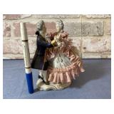 VINTAGE GERMAN DRESDEN LACE PORCELAIN FIGURE