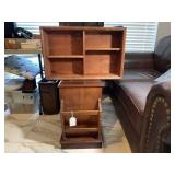 (2 PCS) WOODEN WALL SHELF UNIT, 24" X 15" X 6" &